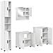 Set di mobili per il bagno 4 pcs Bianco lucido 61 x 35 x 64 cm - Foto miniatura 1