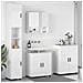 Set di mobili per il bagno 4 pcs Bianco lucido 61 x 35 x 64 cm - Foto miniatura 2