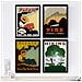 Set Di 4 Stampe Posters Vintage. Posters Con Anuncios Antiguos. Cuatro Carteles Vintage De Prevención De Fuegos Senza Cornice A3 - Foto miniatura 1