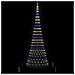 Albero di Natale LED Multicolore 138.5 x 138.5 x 399 cm Metallo - Foto miniatura 5