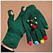 Guanti Invernali Con Albero Di Natale, Carini E Creativi A Cinque Dita Green - Foto miniatura 2