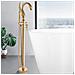 Rubinetto per vasca da bagno indipendente, Blackswan, tipo M78 Lebada, modello oro lucido, misura 110 cm - Foto miniatura 3