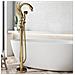 Rubinetto per vasca da bagno indipendente, Blackswan, tipo M78 Lebada, modello oro lucido, misura 110 cm - Foto miniatura 4
