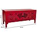 Mobile Base In Legno Rosso 120x40x50h - Foto miniatura 8