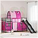 Struttura del letto loft per bambini Nero e rosa 74,5 x 190 cm - Foto miniatura 2