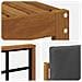 Set di divani da esterno con cuscino 6 pcs Naturale e Antracite - Foto miniatura 6
