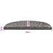 Tappetini per scale autoadesivi Semicircolare 15 pcs Grigio - Foto miniatura 9