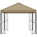Gazebo 3 x 3 m Beige Poliestere e Acciaio 190 gsm - Foto miniatura 3