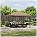 Gazebo 3 x 3 m Beige Poliestere e Acciaio 190 gsm - Foto miniatura 4