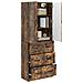 Set di armadi 2 pcs Rovere Fumo 66 x 34,5 x 87 cm - Foto miniatura 2