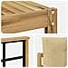 Set di divani da esterno con cuscino 6 pcs Bianco e Beige - Foto miniatura 5