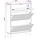 Mobile per scarpe ARNHEM 78 x 24 x 103 cm Legno ingegnerizzato - Foto miniatura 9