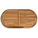 Piano del tavolo Ovale Legno di teak solido Naturale - Foto miniatura 1