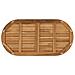 Piano del tavolo Ovale Legno di teak solido Naturale - Foto miniatura 5