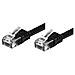 ICOC U6EB-FL-100BK - Cavo di rete Patch piatto in Rame Cat. 6 Nero UTP 10 m - Foto miniatura 1