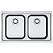Lavello Smart Da Incasso Bordo Slim SRX 620 86 2 Vasche Scatola Di Cartone - Foto miniatura 1