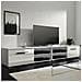 Tenus Double - Mobile Tv Lucido / Mobiletto Porta Tv Moderno (200 Cm, Bianco Opaco / Bianco Lucido)  - Foto miniatura 1