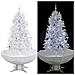 Albero Di Natale Con Neve E Base A Ombrellone Bianco 170 Cm - Foto miniatura 1