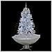 Albero Di Natale Con Neve E Base A Ombrellone Bianco 170 Cm - Foto miniatura 2