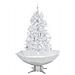 Albero Di Natale Con Neve E Base A Ombrellone Bianco 170 Cm - Foto miniatura 6