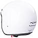 Casco Moto Jet Cafe Racer Omologato Ece 22-05 Parasole Scooter Bianco M - Foto miniatura 2