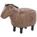 Pouf Animaletto In Tessuto Marrone Horse - Foto miniatura 1