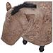 Pouf Animaletto In Tessuto Marrone Horse - Foto miniatura 8