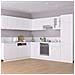 Mobile per Frigo “Lyon” Bianco 60x57x207 cm Legno Multistrato - Foto miniatura 3