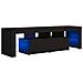 Mobile Porta TV con Luci LED Nero 140x36,5x40 cm - Foto miniatura 1