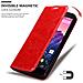 Custodia Compatibile Con Lg Nexus 5 In Rosso Mela - Coperchio Protettiva Con Chiusura Magnetica, Funzione Stand E Tasca Per Le Carte - Foto miniatura 6