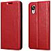 Custodia Compatibile Con Lg Nexus 5 In Rosso Mela - Coperchio Protettiva Con Chiusura Magnetica, Funzione Stand E Tasca Per Le Carte - Foto miniatura 8