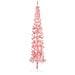 Albero Natale Artificiale Sottile A Metà E Supporto Rosa 240 Cm - Foto miniatura 4