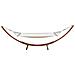Lagoa Amaca Con Supporto In Legno Tela Di Cotone Ecru 3,15 M 1 Persona - Foto miniatura 3