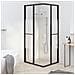 Cabina Doccia Esg Semi Smerigliato 90x70x180 Cm Nera - Foto miniatura 3