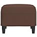 Poggiapiedi Marrone 60x50x41 Cm In Similpelle - Foto miniatura 4