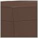 Poggiapiedi Marrone 60x50x41 Cm In Similpelle - Foto miniatura 5