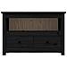 Mobile Porta Tv Nero 79x35x52 Cm In Legno Massello Di Pino - Foto miniatura 9