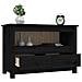 Mobile Porta Tv Nero 79x35x52 Cm In Legno Massello Di Pino - Foto miniatura 10