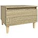 Tavolino Rovere Sonoma 50x46x35 Cm In Legno Multistrato - Foto miniatura 2