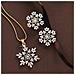 Set Di Orecchini Con Collana Di Fiocchi Di Neve Gold - Foto miniatura 5