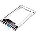 Box Hdd /ssd Esterno Per Disco Rigido 2.5'' Usb 3.0 Trasparente Con Led - Foto miniatura 1