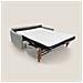 Edgar Divano letto matrimoniale in tessuto felis impermeabile T03 200 cm (mat. 160x197) grigio chiaro - Foto miniatura 2