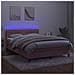 Letto A Molle Con Materasso E Led Rosa 140x190 Cm In Velluto - Foto miniatura 3