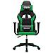 Sedia da Gaming Massaggiante Nero e Verde in Similpelle - Foto miniatura 8