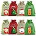 Sacchetti Regalo Di Iuta Di Natale   8-pack - Foto miniatura 1