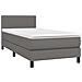 Giroletto Molle con Materasso e LED Grigio 90x200cm Similpelle - Foto miniatura 3