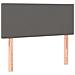 Giroletto Molle con Materasso e LED Grigio 90x200cm Similpelle - Foto miniatura 5