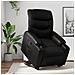 Poltrona Alzapersona Reclinabile Nera In Similpelle - Foto miniatura 1