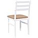 Sedie Da Pranzo Con Cuscini 2 Pz Bianco Legno Massello Di Hevea - Foto miniatura 10