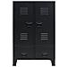 Lusso Casadino -  Armadio In Metallo In Stile Industriale 67x35x107 Cm Nero - Foto miniatura 1